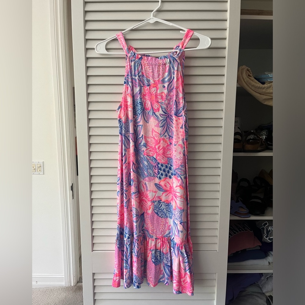 Lilly Pulitzer Pink Isle Snappy Turtle Dress